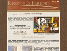 Tablet Screenshot of kesztyusferenc.hu